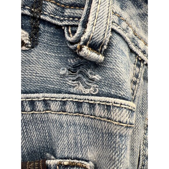 Buffalo David Bitton Jeans Size 34 Bootcut Denim Light Wash Distressed Western - Picture 6 of 9